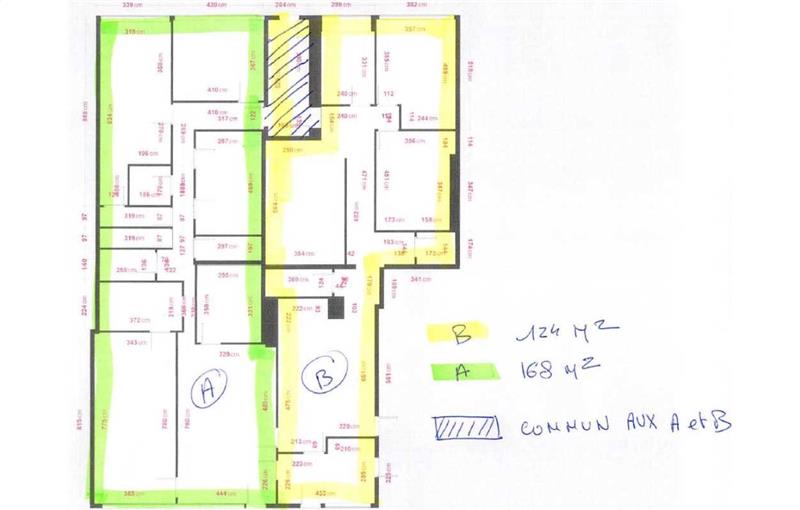 Location de bureau de 168 m² à Paris 20 - 75020 plan - 1