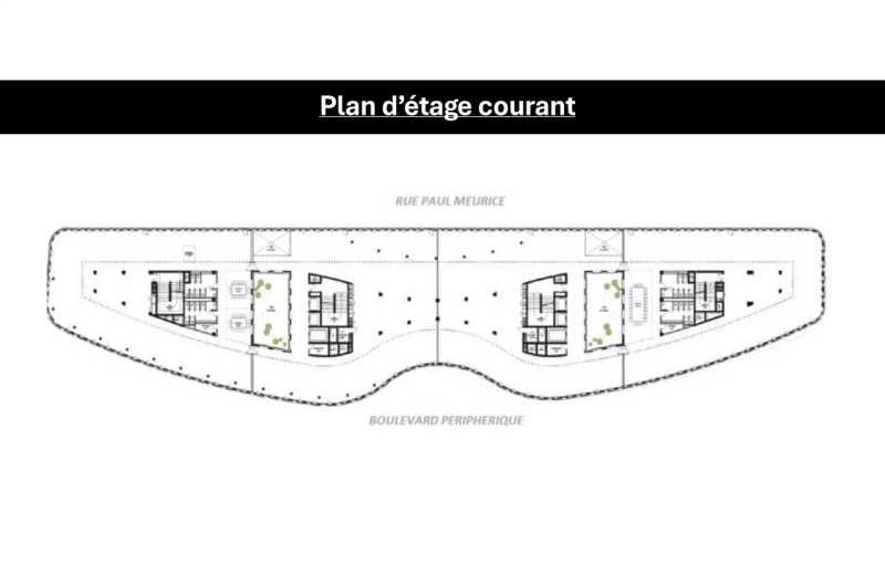 Location de bureau de 10 139 m² à Paris 20 - 75020 plan - 1