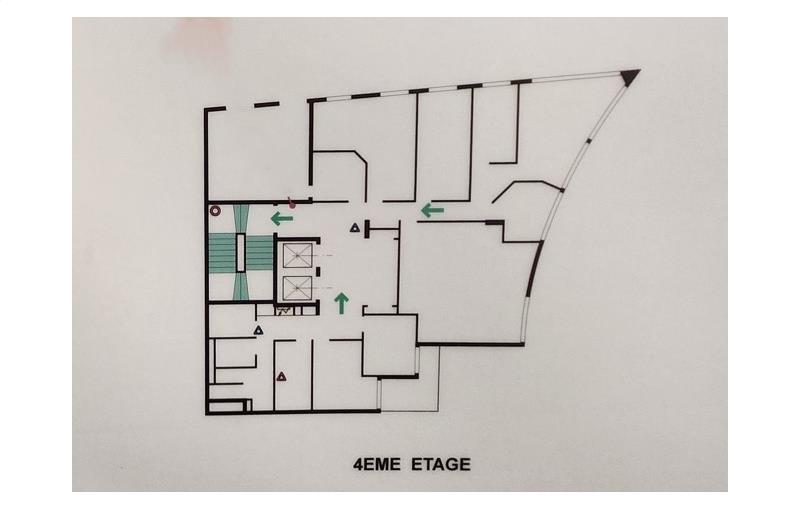 Location de bureau de 217 m² à Paris 20 - 75020 plan - 1