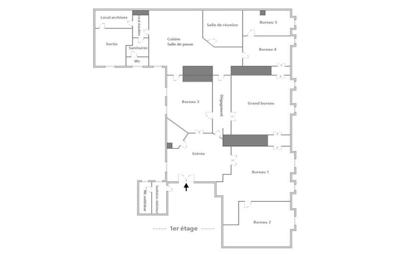 Location de bureau de 179 m² à Paris 3 - 75003 plan - 1