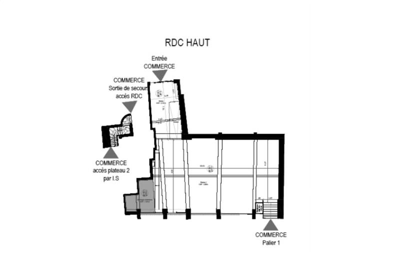 Location de bureau de 405 m² à Paris 3 - 75003 plan - 1