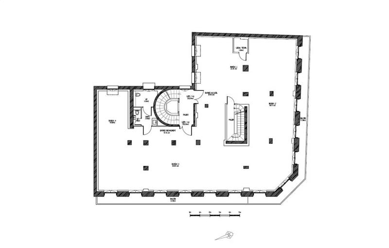 Location de bureau de 221 m² à Paris 3 - 75003 plan - 1