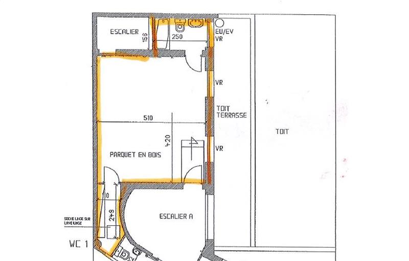 Location de bureau de 35 m² à Paris 3 - 75003 plan - 1