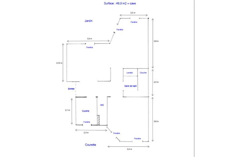 Location de bureau de 50 m² à Paris 5 - 75005 plan - 1