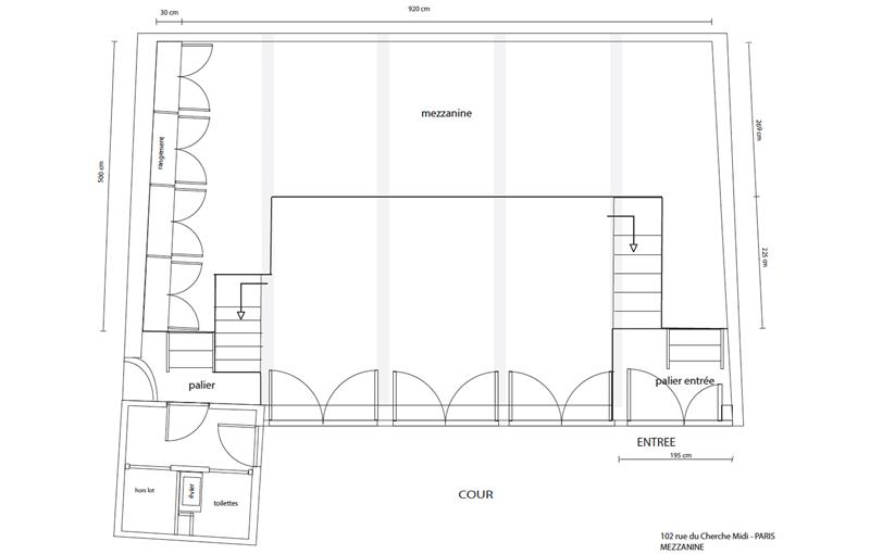 Location de bureau de 99 m² à Paris 6 - 75006 plan - 1