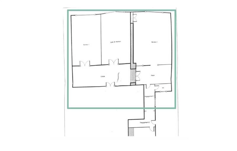 Location de bureau de 120 m² à Paris 7 - 75007 plan - 1