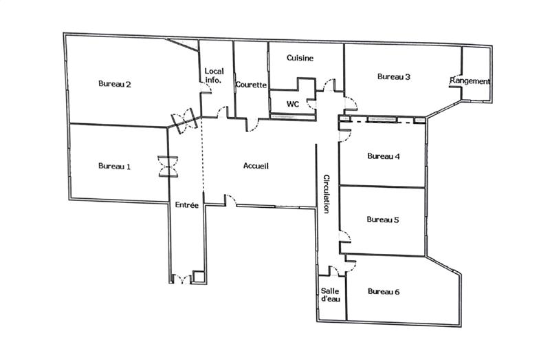 Location de bureau de 171 m² à Paris 7 - 75007 plan - 1