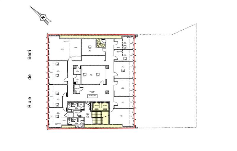 Location de bureau de 366 m² à Paris 8 - 75008 plan - 1