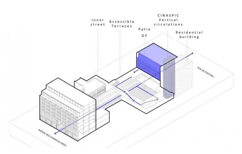 Location de bureau de 976 m² à Paris 8 - 75008 plan - 1