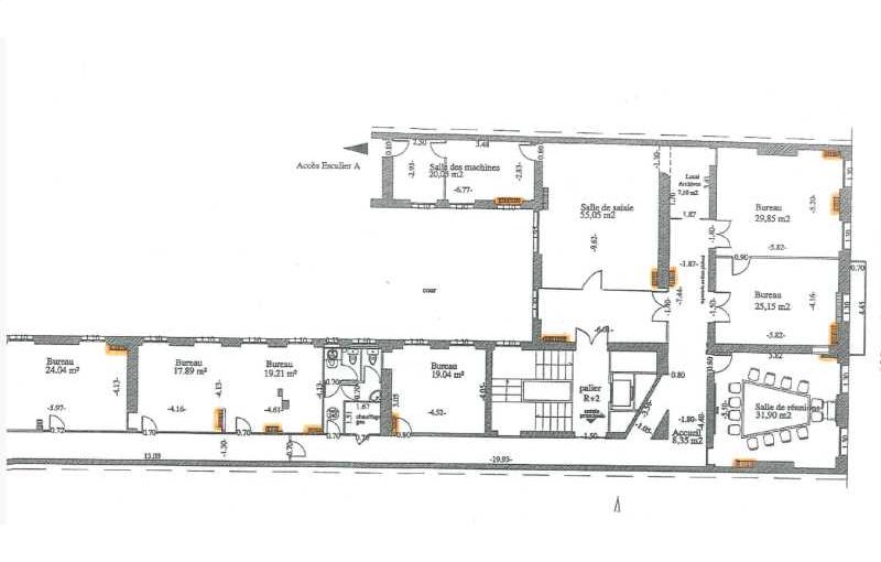 Location de bureau de 330 m² à Paris 8 - 75008 plan - 1