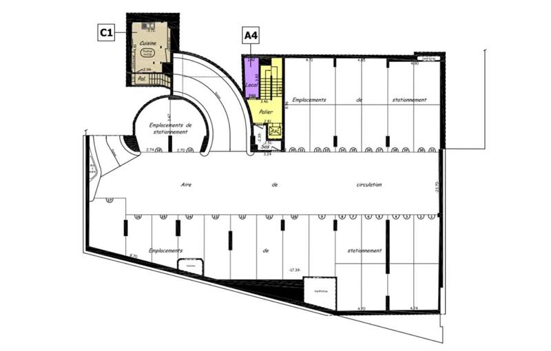 Location de bureau de 2 574 m² à Paris 8 - 75008 plan - 1