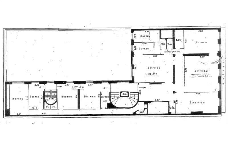 Location de bureau de 166 m² à Paris 8 - 75008 plan - 1