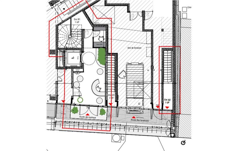 Location de bureau de 579 m² à Paris 8 - 75008 plan - 1