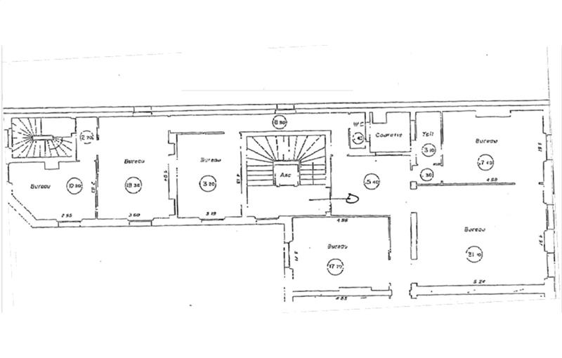 Location de bureau de 142 m² à Paris 8 - 75008 plan - 1