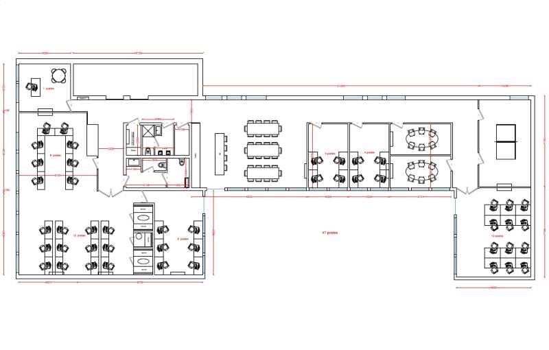 Location de bureau de 413 m² à Paris 8 - 75008 plan - 1