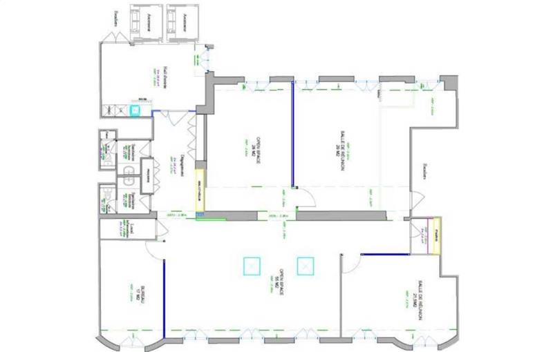 Location de bureau de 238 m² à Paris 8 - 75008 plan - 1