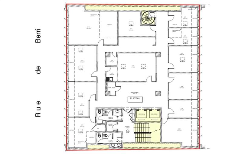 Location de bureau de 366 m² à Paris 8 - 75008 plan - 1