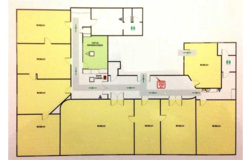 Location de bureau de 320 m² à Paris 8 - 75008 plan - 1