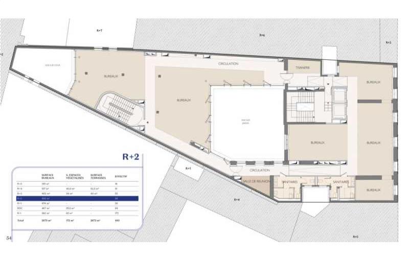 Location de bureau de 2 673 m² à Paris 9 - 75009 plan - 1