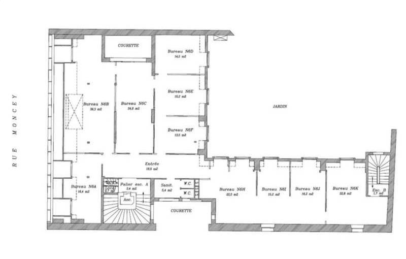 Location de bureau de 247 m² à Paris 9 - 75009 plan - 1