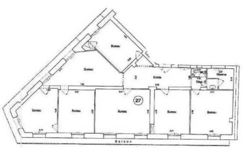 Location de bureau de 141 m² à Paris 9 - 75009 plan - 1