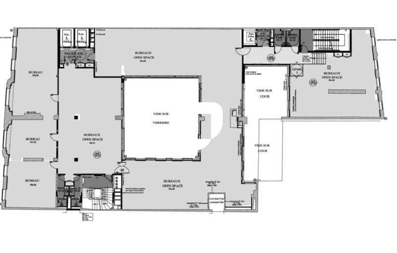 Location de bureau de 712 m² à Paris 9 - 75009 plan - 1