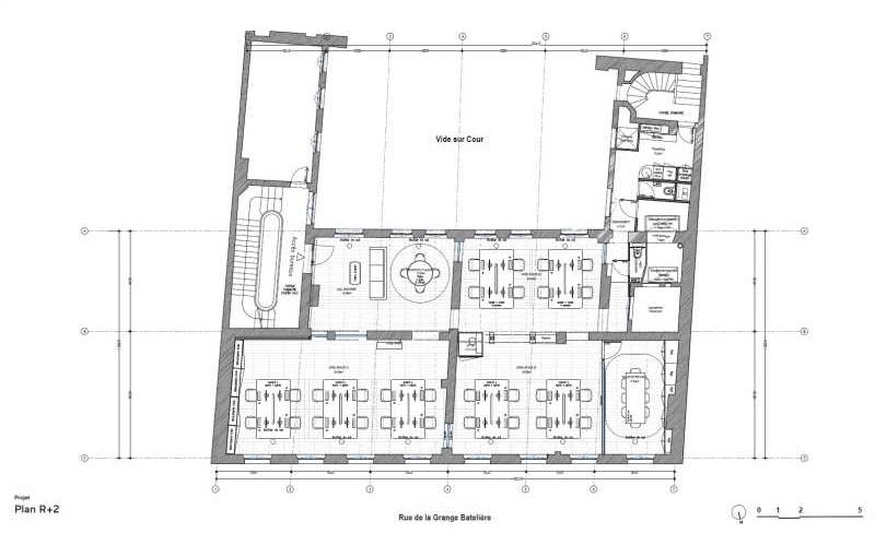 Location de bureau de 190 m² à Paris 9 - 75009 plan - 1