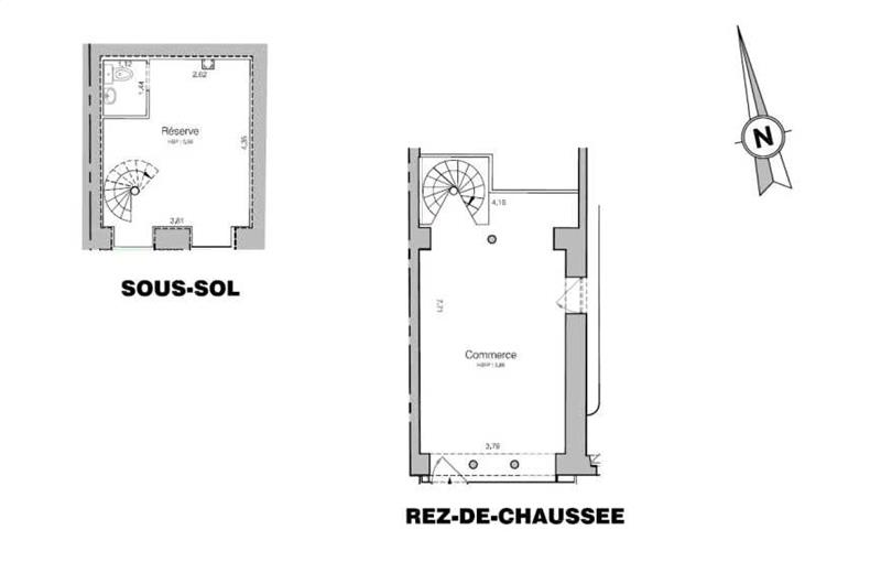 Location de bureau de 43 m² à Paris 9 - 75009 plan - 1