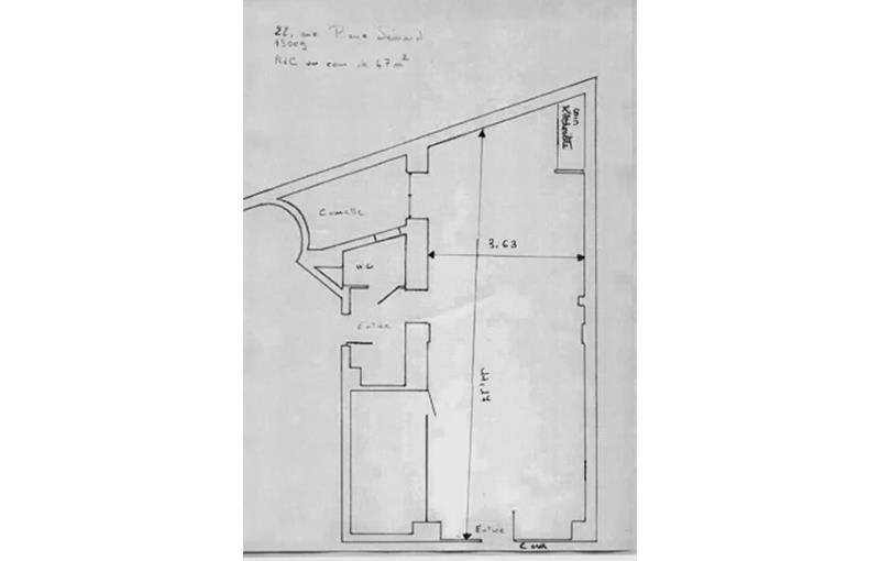 Location de bureau de 47 m² à Paris 9 - 75009 plan - 1