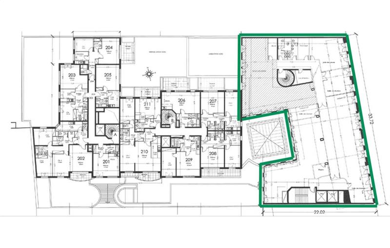 Location de bureau de 548 m² à Paris 9 - 75009 plan - 1