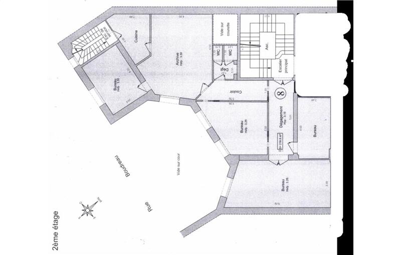 Location de bureau de 129 m² à Paris 9 - 75009 plan - 1