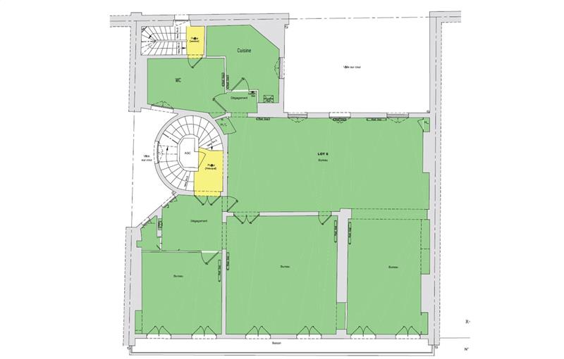 Location de bureau de 278 m² à Paris 9 - 75009 plan - 1