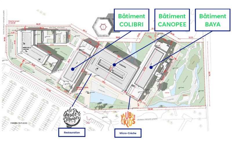 Location de bureau de 1 854 m² à Pessac - 33600 plan - 1