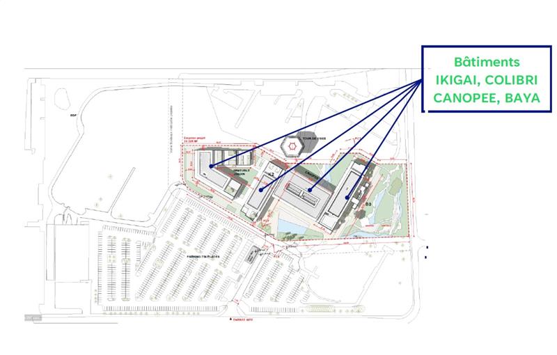 Location de bureau de 2 007 m² à Pessac - 33600 plan - 1