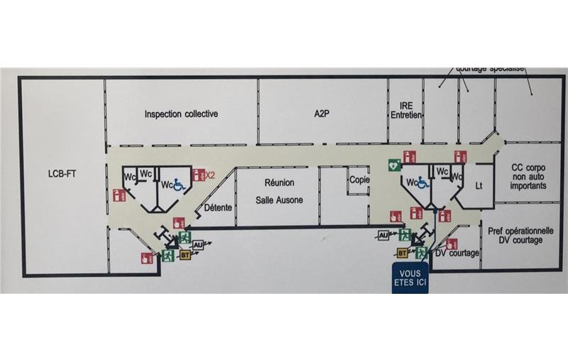 Location de bureau de 615 m² à Pessac - 33600 plan - 1