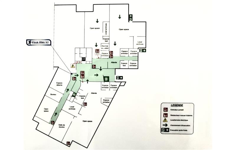 Location de bureau de 390 m² à Petit-Couronne - 76650 plan - 1