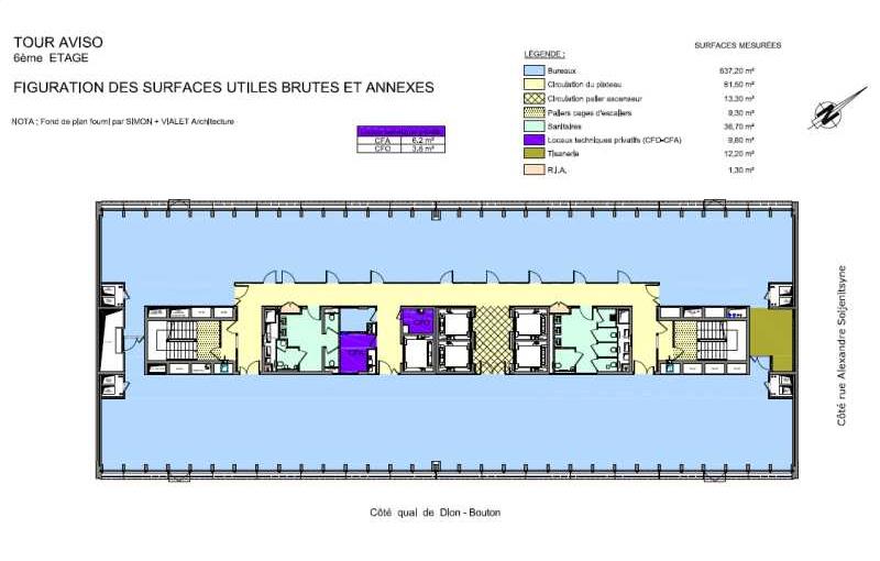 Location de bureau de 6 785 m² à Puteaux - 92800 plan - 1