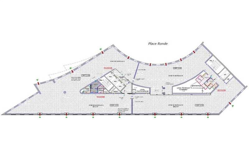 Location de bureau de 2 787 m² à Puteaux - 92800 plan - 1