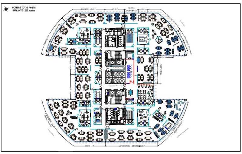 Location de bureau de 11 872 m² à Puteaux - 92800 plan - 1