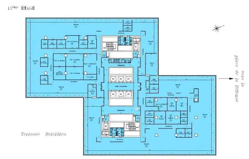 Location de bureau de 4 756 m² à Puteaux - 92800 plan - 1