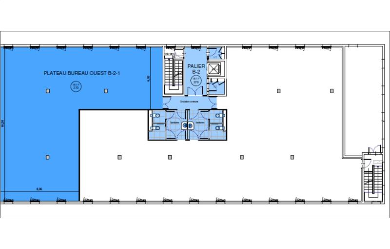 Location de bureau de 214 m² à Rennes - 35000 plan - 1