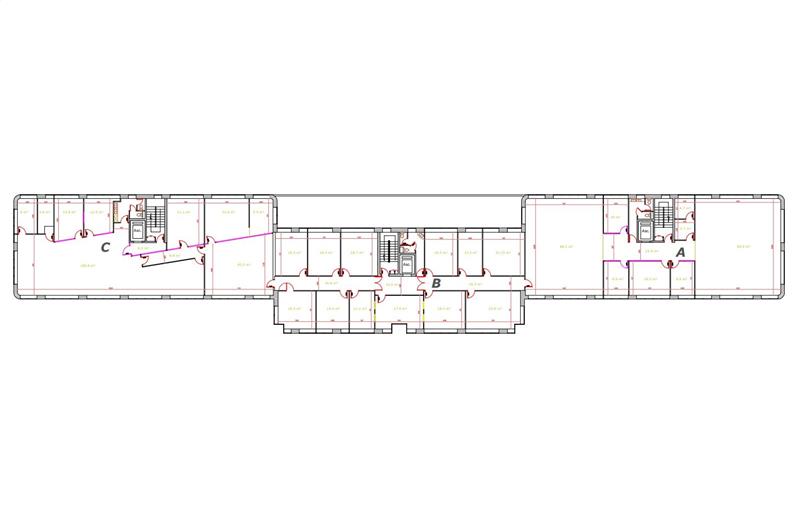 Location de bureau de 2 454 m² à Rennes - 35000 plan - 1