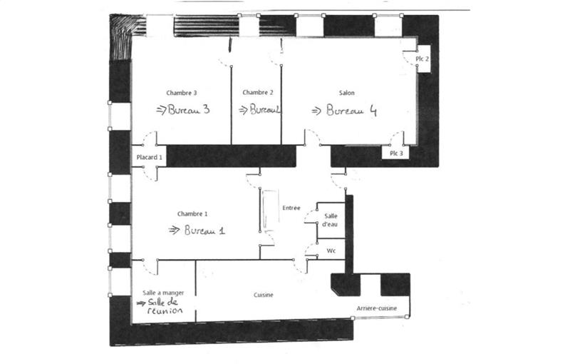 Location de bureau de 122 m² à Rennes - 35000 plan - 1