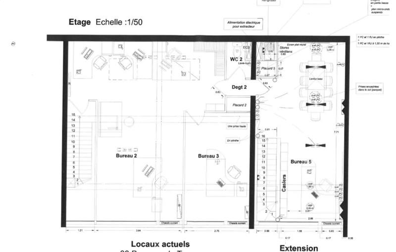 Location de bureau de 150 m² à Rennes - 35000 plan - 1