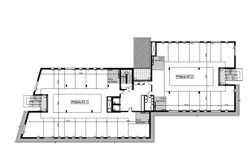 Location de bureau de 442 m² à Rezé - 44400 plan - 1