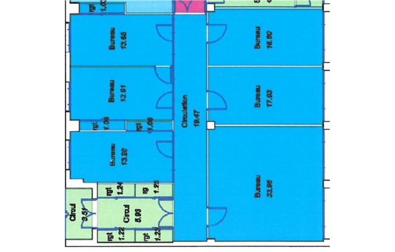 Location de bureau de 179 m² à Rezé - 44400 plan - 1