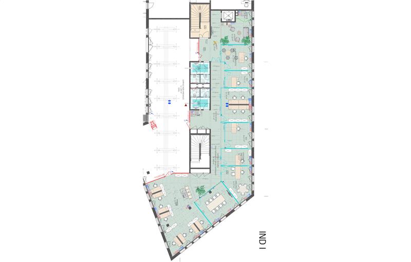 Location de bureau de 479 m² à Rouen - 76000 plan - 1