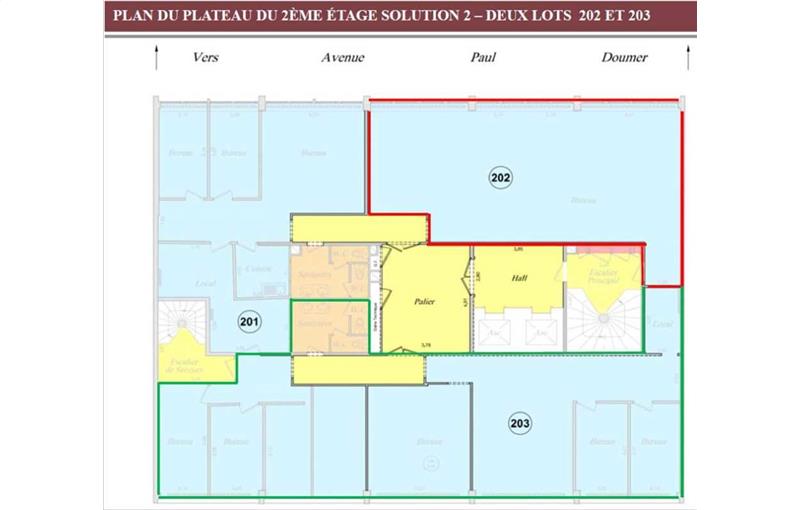 Location de bureau de 184 m² à Rueil-Malmaison - 92500 plan - 1