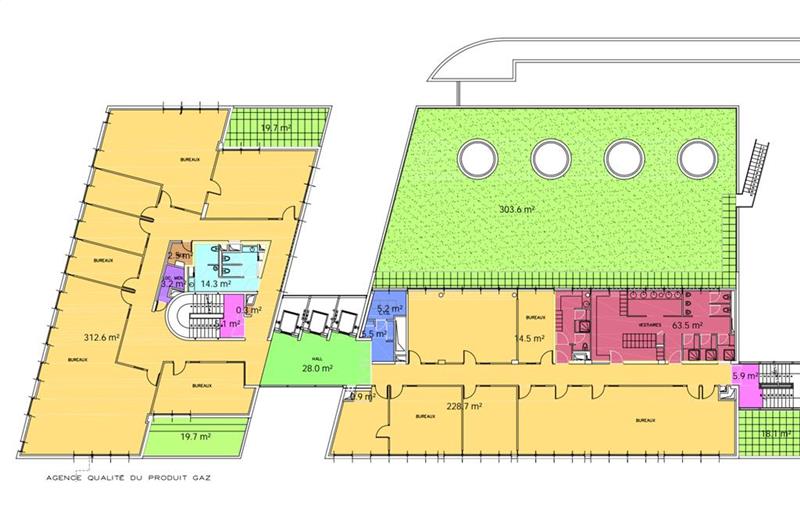 Location de bureau de 639 m² à Rueil-Malmaison - 92500 plan - 1