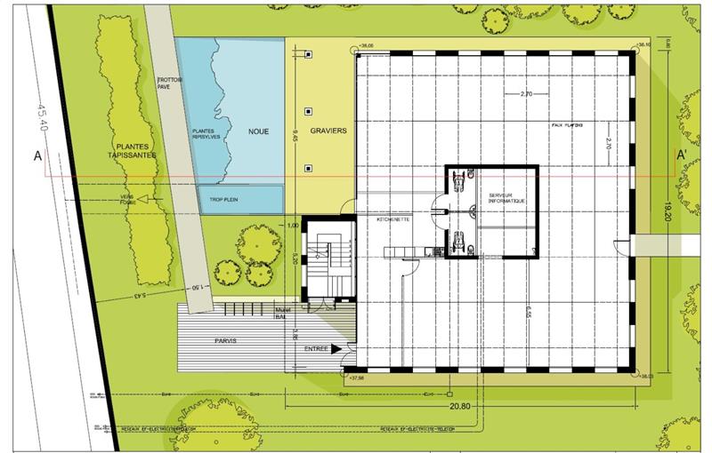 Location de bureau de 344 m² à Sainghin-en-Mélantois - 59262 plan - 1